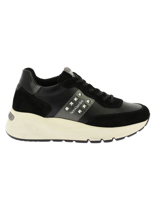 sneakers da donna in pelle nera NERO GIARDINI | I411520D100